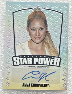 2015 Leaf Anna Kournikova Star Power Auto Card - #SP-AKI Tennis Player & Model - - Image 1