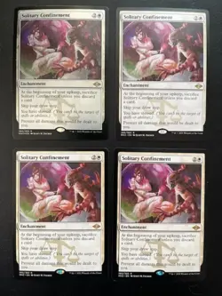 MTG- Solitary Confinement x4 - MH2 (One is FOIL) - Image 1