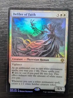 x1 Defiler of Faith - Foil R MTG Dominaria United M/NM, English - Image 1