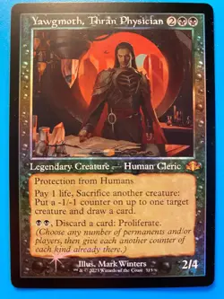 MTG 1x FOIL RETRO Yawgmoth Thran Physician 315 Dominaria Remastered Magic x1 NM - Image 1