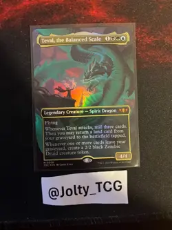 Teval, the Balanced Scale (Borderless) Commander: Tarkir: Dragonstorm Foil - Image 1