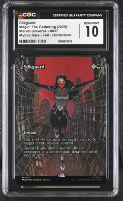 SILKGUARD Marvel Eternal Spider Man Foil Mythic CGC 10 MTG [Nostalgium] - Image 1