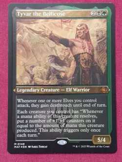 Magic The Gathering MARCH OF THE MACHINE AFTERMATH FOIL TYVAR THE BELLICOSE MTG - Image 1