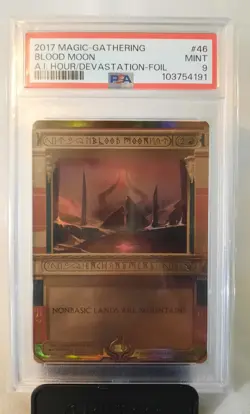 Magic The Gathering PSA 9 Blood Moon Hour of Devastation Foil 2017 046/054 A.I. - Image 2