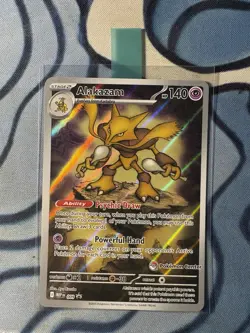 Alakazam 009 Mega Evolutions Black Star Promo Pokemon Center stamp - Image 1