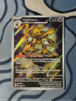 Alakazam 009 Mega Evolutions Black Star Promo Pokemon Center stamp - Image 2