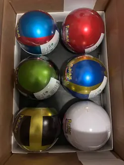 Sealed Pokemon Pokeball Tins (6) in Case Display (5 B20) (1 C20) - Image 4