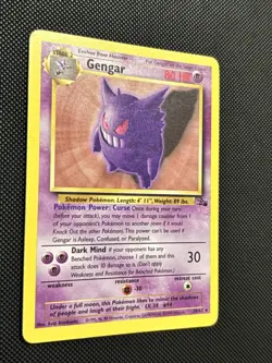 Pokemon TCG WOTC Fossil - Gengar 20/62 Non Holo Rare Clean NM - Image 2