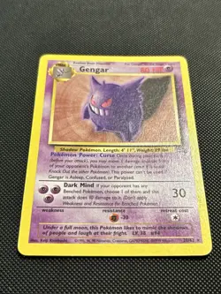 Pokemon TCG WOTC Fossil - Gengar 20/62 Non Holo Rare Clean NM - Image 4