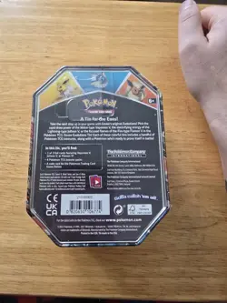 Pokemon TCG Eevee Evolutions Tin 2021 [ Flareon V ] NEW SEALED IN PLASTIC - Image 2