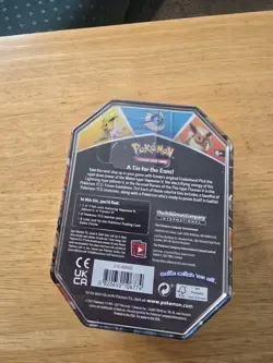 Pokemon TCG Eevee Evolutions Tin 2021 [ Flareon V ] NEW SEALED IN PLASTIC - Image 4