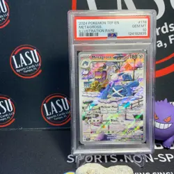 PSA 10 2024 Metagross Illustration Rare Temporal Forces #178 EN Pokemon - Image 1