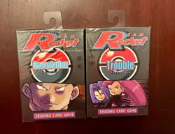 Pokemon Team Rocket Devastation & Trouble Theme Deck Factory Sealed 2000 - Image 1