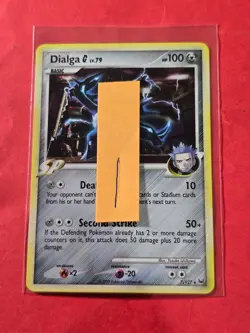 2009 Pokemon TCG Platinum #7 Dialga G HOLO, R, cd1 - Image 3