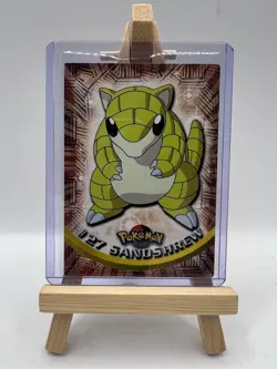 Sandshrew #27 Topps TV Animation Edition Blue Label 1st Print Pokemon LP/MP - Image 1