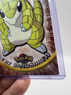 Sandshrew #27 Topps TV Animation Edition Blue Label 1st Print Pokemon LP/MP - Image 5
