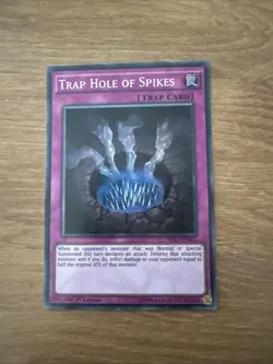 Yu-Gi-Oh! TRAP HOLE OF SPIKES / MIL1-EN022 / SUPER RARE/ NM - Image 1