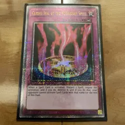YuGiOh Cursed Seal Of The Forbidden Spell RA03-EN076 1st Ed Quarter Century Rare - Image 3
