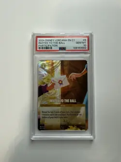 Disney Lorcana PSA 10 Foil Invited to the Ball Participation Promo 6/ C1 - Image 3