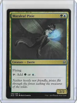 MTG Maraleaf Pixie Throne of Eldraine (ELD) Uncommon Magic Card #196 Unplayed - Image 1