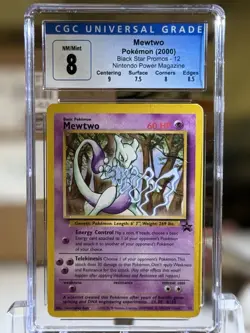 Mewtwo 2000 Black Star Promos 12 Nintendo Power Magazine Pokemon Card 8 (SUBS) - Image 1