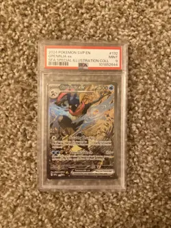 Pokemon TCG Greninja ex Promo Card 132 Shrouded Fable PSA 9 - Image 1