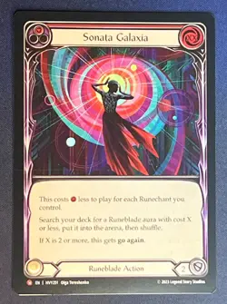 FAB HVY251 Sonata Galaxia Runeblade Action FOIL Majestic Flesh and Blood - Image 1