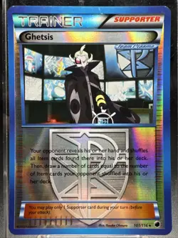 Pokemon Card - Ghetsis - Reverse Holo - Rare (101/116) BW Plasma Freeze - Image 1