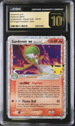CGC Pristine 10 Gardevoir ex 93/101 Holo Celebrations Pokemon Card - Image 1