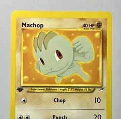 Machop 73/105 (NM/LP) Common 1st Edition Neo Destiny 2002 WOTC Pokemon Card - Image 3