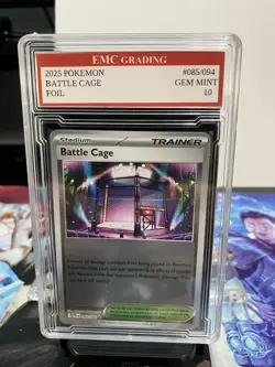 POKEMON BATTLE CAGE 2025 FOIL #085/094 Pokemon Card GRADED 10 TCG CCG - Image 1