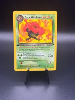 DARK VILEPLUME Pokemon Card - WOTC-1st Edition-Team Rocket 30/82 Non-HOLO - MP - Image 1