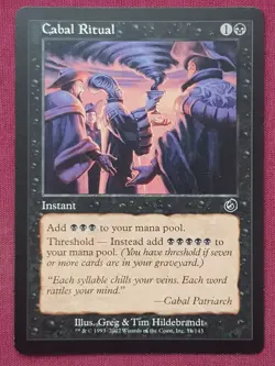 Magic The Gathering TORMENT CABAL RITUAL black card MTG - Image 1