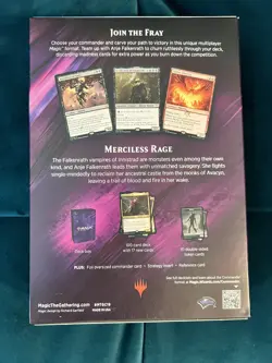 Magic the Gathering MTG Commander 2019 Merciless Rage Deck Factory Sealed - Image 2