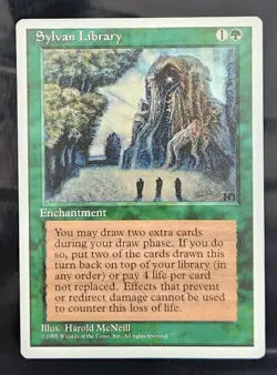 ✨Sylvan Library *MINT* MTG Core Set 4th Edition Magic The Gathering MTG✨ - Image 1