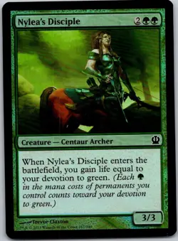 Magic the Gathering Nylea's Disciple Theros Foil MTG Free Shipping! - Image 1