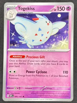 Pokemon Togekiss Non Holo 085/197 OBF Obsidian Flames NM - Image 1