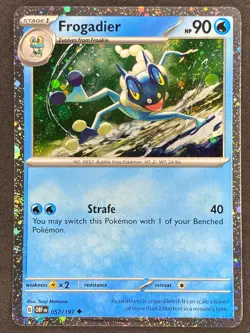 Pokemon Frogadier Cosmos Holo 057/197 OBF Obsidian Flames NM - Image 1