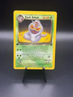 Pokemon Team Rocket Non-Holo 1st Edition Dark Arbok 19/82 LP - Image 1