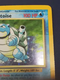 Pokemon Blastoise 2/102 Base Set Holo Unlimited Heavily Played / Damaged - Image 4
