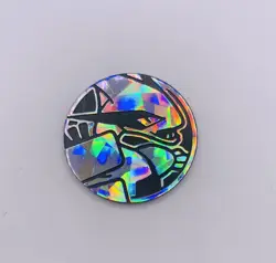 Lugia Coin Cracked Iced Holo Silver Pokemon TCG Coin - Image 1