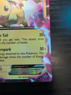 Pokemon Pikachu TCG 2015 EX XY84 Black Star Promo Holo Card LP/MP Condition - Image 2