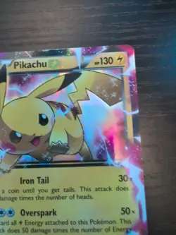 Pokemon Pikachu TCG 2015 EX XY84 Black Star Promo Holo Card LP/MP Condition - Image 5