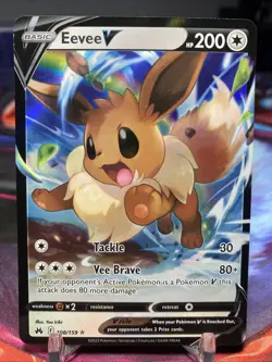 Eevee V 108/159 Ultra Rare Holo - SwSh12.5: Crown Zenith - Pokemon TCG - Image 1