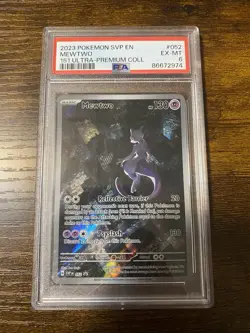 MEWTWO 151 ULTRA-PREMIUM COLL POKEMON SVP DE-SV BLACK STAR PROMO 2023 052 PSA 6 - Image 1
