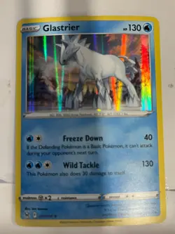 Glastrier 051/196 Lost Origins Pokemon Holo Foil Rare - Image 1