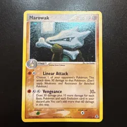 Pokemon Marowak EX TCG FireRed & LeafGreen 7/112 Holo Rare - Image 1