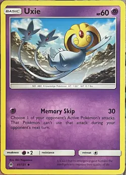 Uxie - 41/131 - Forbidden Light Pokemon 2018 - Image 1