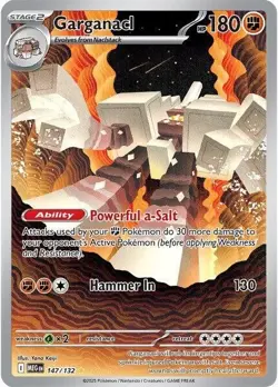 Garganacl - 147/132 - Mega Evolution Base set - 2025 Pokemon - NM - Image 1