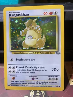 Pokemon TCG Kangaskhan Holo Rare Jungle Set 5/64 LP Unlimited - Image 1